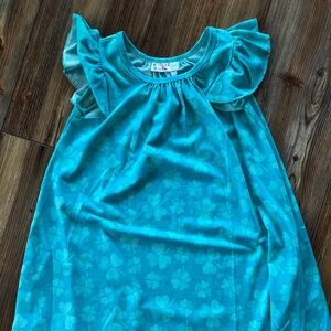 Dot Dot Smile Girls size 5/6 St Patrick’s Green Shamrock Swing Dress Tunic